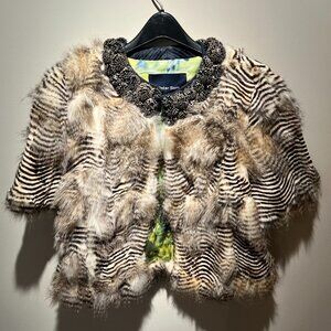 Peter Som Fur Jacket, Size 6, Used in Good/Vintage Condition